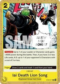 Iai Death Lion Song - ST-29: Starter Deck 29 Egghead - One Piece Card Game card