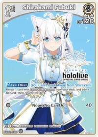 Shirakami Fubuki (P) (hBP02-011) - hololive OFFICIAL CARD GAME Promos - Hololive card