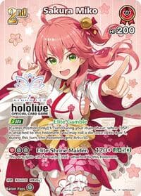 Sakura Miko (P) (hBP03-030) - Elite Spark - Hololive card