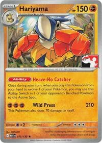 Hariyama - Prize Pack Series Cards - Pokemon card