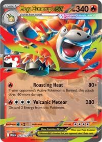 Mega Camerupt ex - Prize Pack Series Cards - Pokemon card