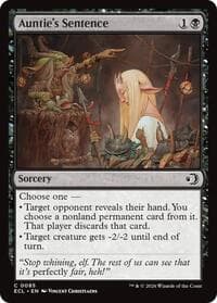 Auntie's Sentence - Lorwyn Eclipsed - Magic: The Gathering card