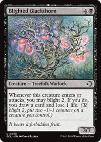 Blighted Blackthorn - Lorwyn Eclipsed - Magic: The Gathering card