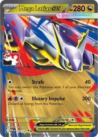 Mega Latias ex - Prize Pack Series Cards - Pokemon card
