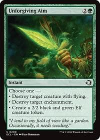 Unforgiving Aim - Lorwyn Eclipsed - Magic: The Gathering card