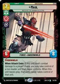 Maul - Master of the Shadow Collective - A Lawless Time - Star Wars: Unlimited card