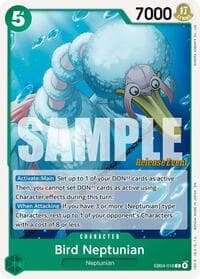 Bird Neptunian - The Azure Sea's Seven Release Event Cards - One Piece Card Game card