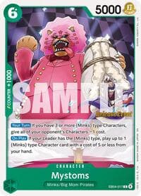 Mystoms - The Azure Sea's Seven Release Event Cards - One Piece Card Game card