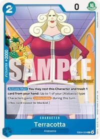 Terracotta - The Azure Sea's Seven Release Event Cards - One Piece Card Game card