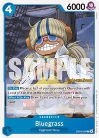 Bluegrass - The Azure Sea's Seven Release Event Cards - One Piece Card Game card