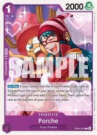Porche - The Azure Sea's Seven Release Event Cards - One Piece Card Game card