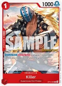 Killer - The Azure Sea's Seven Release Event Cards - One Piece Card Game card