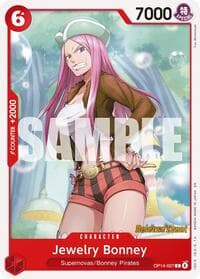 Jewelry Bonney - The Azure Sea's Seven Release Event Cards - One Piece Card Game card