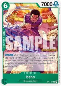 Issho - OP14-021 - The Azure Sea's Seven Release Event Cards - One Piece Card Game card