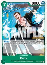 Kuro - The Azure Sea's Seven Release Event Cards - One Piece Card Game card
