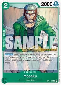 Yosaku - The Azure Sea's Seven Release Event Cards - One Piece Card Game card