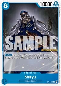 Shiryu - The Azure Sea's Seven Release Event Cards - One Piece Card Game card