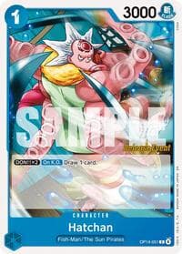 Hatchan - The Azure Sea's Seven Release Event Cards - One Piece Card Game card