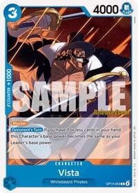 Vista - The Azure Sea's Seven Release Event Cards - One Piece Card Game card