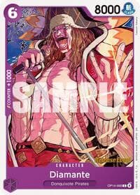 Diamante - The Azure Sea's Seven Release Event Cards - One Piece Card Game card