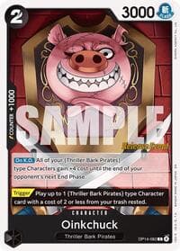 Oinkchuck - The Azure Sea's Seven Release Event Cards - One Piece Card Game card
