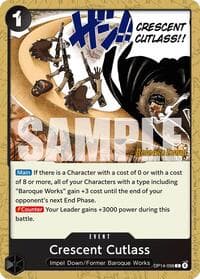 Crescent Cutlass - The Azure Sea's Seven Release Event Cards - One Piece Card Game card