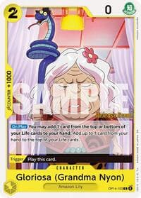Gloriosa (Grandma Nyon) - The Azure Sea's Seven Release Event Cards - One Piece Card Game card