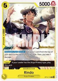 Rindo - The Azure Sea's Seven Release Event Cards - One Piece Card Game card