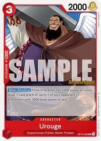 Urouge - The Azure Sea's Seven Release Event Cards - One Piece Card Game card