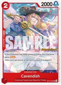 Cavendish - The Azure Sea's Seven Release Event Cards - One Piece Card Game card