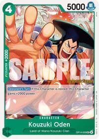 Kouzuki Oden - The Azure Sea's Seven Release Event Cards - One Piece Card Game card