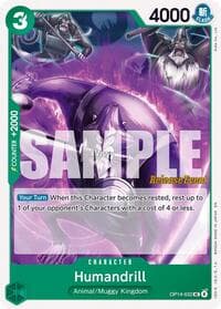 Humandrill - The Azure Sea's Seven Release Event Cards - One Piece Card Game card