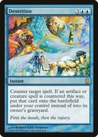Desertion - Commander's Arsenal - Magic: The Gathering card