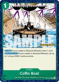 Coffin Boat - The Azure Sea's Seven Release Event Cards - One Piece Card Game card