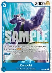 Kuroobi - The Azure Sea's Seven Release Event Cards - One Piece Card Game card