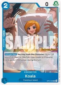 Koala - The Azure Sea's Seven Release Event Cards - One Piece Card Game card