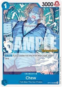 Chew - The Azure Sea's Seven Release Event Cards - One Piece Card Game card