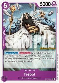 Trebol - The Azure Sea's Seven Release Event Cards - One Piece Card Game card