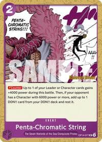Penta-Chromatic String - The Azure Sea's Seven Release Event Cards - One Piece Card Game card
