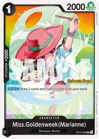 Miss.Goldenweek(Marianne) - The Azure Sea's Seven Release Event Cards - One Piece Card Game card