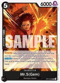 Mr.5(Gem) - The Azure Sea's Seven Release Event Cards - One Piece Card Game card