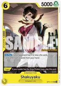 Shakuyaku - The Azure Sea's Seven Release Event Cards - One Piece Card Game card