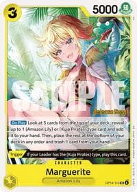 Marguerite - The Azure Sea's Seven Release Event Cards - One Piece Card Game card