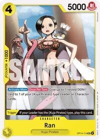 Ran - The Azure Sea's Seven Release Event Cards - One Piece Card Game card