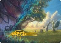 Morningtide's Light Art Card (Gold-Stamped Signature) - Art Series: Lorwyn Eclipsed - Magic: The Gathering card