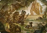 Protective Response Art Card (Gold-Stamped Signature) - Art Series: Lorwyn Eclipsed - Magic: The Gathering card