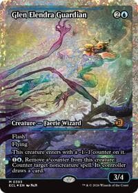 Glen Elendra Guardian (0393) (Showcase) (Fracture Foil) - Lorwyn Eclipsed - Magic: The Gathering card