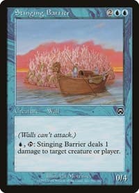 Stinging Barrier - Mercadian Masques - Magic: The Gathering card