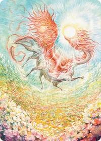 Eirdu, Carrier of Dawn Art Card (Gold-Stamped Signature) - Art Series: Lorwyn Eclipsed - Magic: The Gathering card