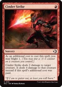 Cinder Strike - Lorwyn Eclipsed - Magic: The Gathering card